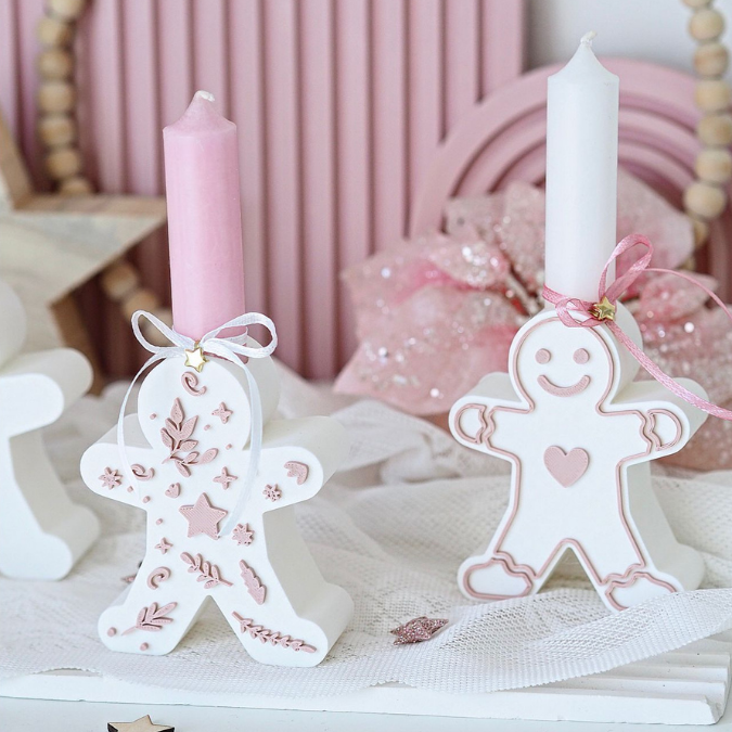 STL 3D Druck Datei 3er Set Lebkuchenmann für Reagenzglas Blumen Kerzen oder Geld Lebkuchenmännl Geschenkidee Skandi Christmas Skandi Deko – Bild 7