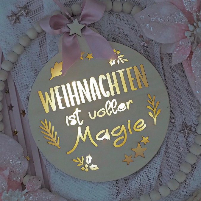 10 Designs Lichtkugeln Leuchtkugeln Weihnachtsbaumkugel zum beleuchten SVG Laser Datei Weihnachten Transparentpapier Leuchtdatei Krippe Skandi