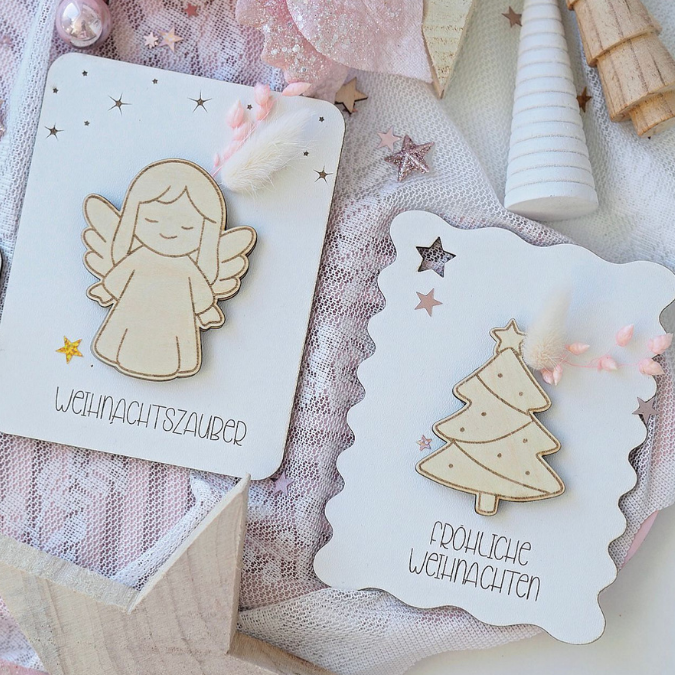 SVG Datei Verschiedene Designs Laserdatei Karten für Gutscheine Geld Blumen Weihnachten Nikolaus Christkind Geldgeschenk Verpackung Geld – Bild 8