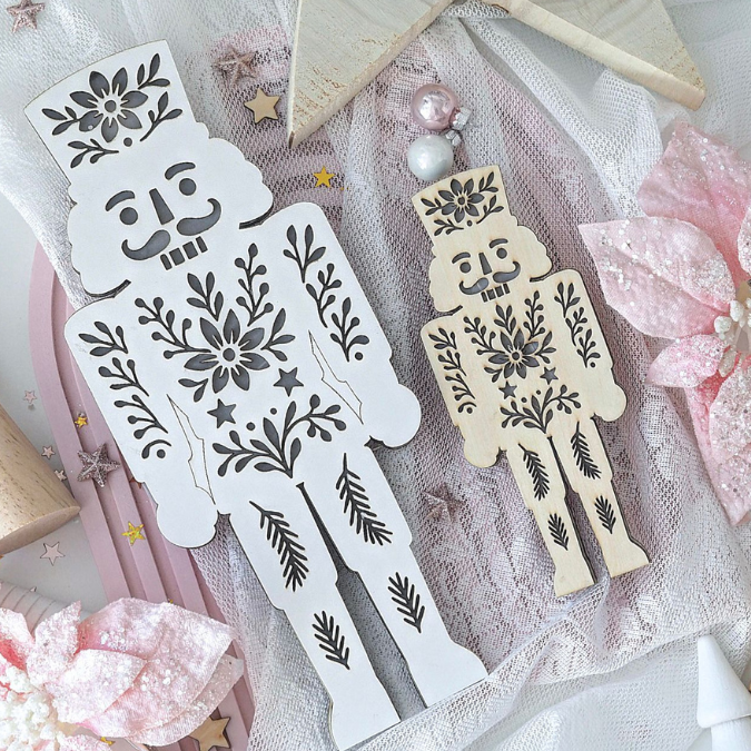 SVG Laser Datei Nussknacker Lichtnussknacker für Transparentpapier Lichterkette Lichtdatei Leuchtdatei Laserdatei SVG Datei Russisch skandi – Bild 10