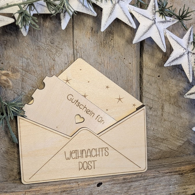 SVG Laserdatei Briefumschlag Wunschzettel Geldgeschenk Weihnachtsmann Christkind Weihnachten kleines Mitbringsel SVG Datei personalisierbar – Bild 17