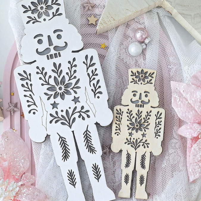 SVG Laser Datei Nussknacker Lichtnussknacker für Transparentpapier Lichterkette Lichtdatei Leuchtdatei Laserdatei SVG Datei Russisch skandi – Bild 7