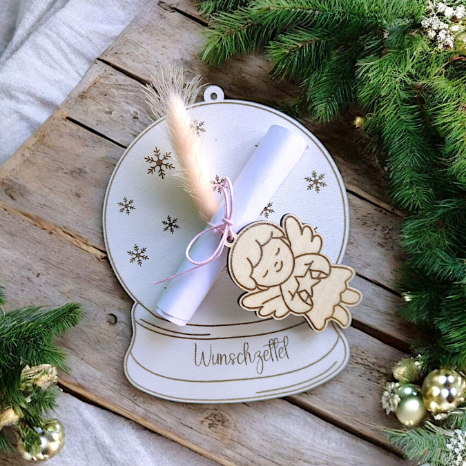 Weihnachten Winter 7 Designs Wunschzettel Christkind Weihnachtsmann Advent Weihnachtswünsche Kinder Laserdatei – Bild 5