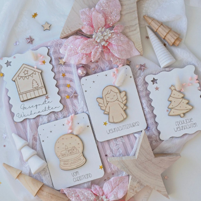 SVG Datei Verschiedene Designs Laserdatei Karten für Gutscheine Geld Blumen Weihnachten Nikolaus Christkind Geldgeschenk Verpackung Geld – Bild 10