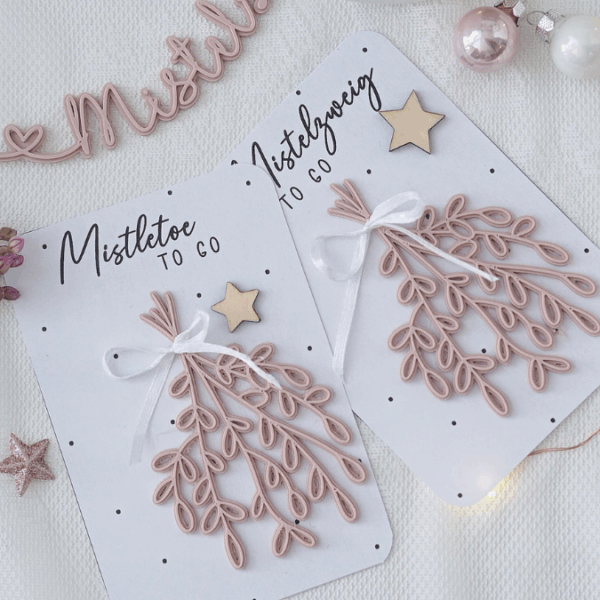 STL 3D Druck Datei Weihnachten Mistelzweig Kranz und Anhänger Skandi 3D-Datei 3D-Druck Vorlage Wanddeko Winterdeko Mistelzweig – Bild 4