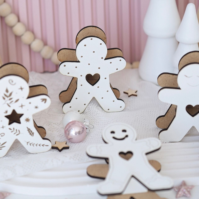 SVG Laserdatei 6 Designs Lebkuchenmann Mini Lebkuchenmännl zum füllen mit Blumen, Geld oder Ballonlicht Weihnachten Mitbringsel SVG-Datei – Bild 6