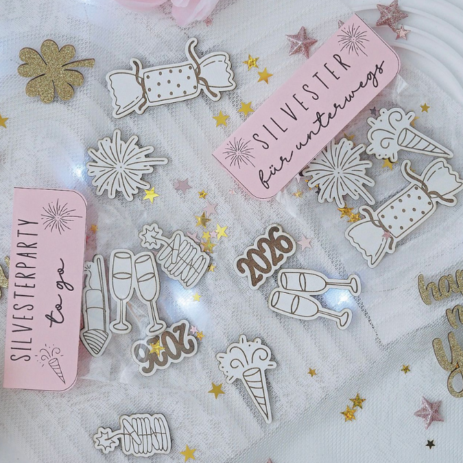 Tütenklappe Verschluss PRINT Druckvorlage PDF Verpackung für Kleinigkeiten - Silvester to go - Printable PDF Datei zum selber drucken – Bild 7