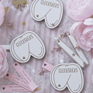 SVG Laserdatei Glückskeks mit personalisierbaren Botschaften inkl PDF Mini Silvester Glück Glücksbringer Mitbringsel Silvester Neujahr Datei