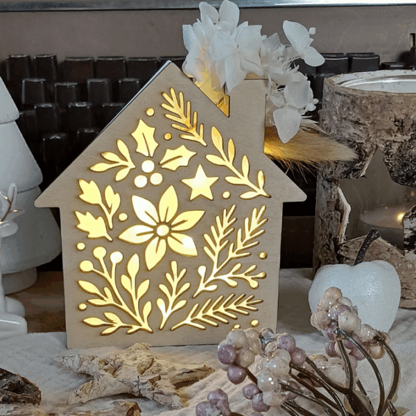 SVG Laser Winter Datei Lichthaus Haus für Transparentpapier Leuchthaus Lichterkette Lichtdatei Leuchtdatei Laserdatei SVG Datei Weihnachten – Bild 16