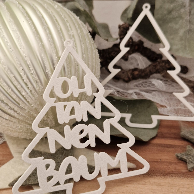 STL 3D Druck Datei Weihnachten 2er Set Kranz Kränze oh Tannenbaum Tanne Winter Weihnachten 3D-Datei 3D-Druck Vorlage – Bild 7