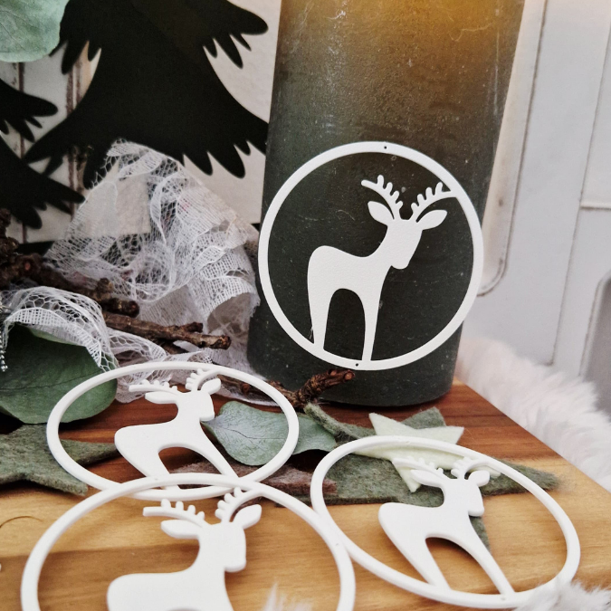 STL 3D Druck Datei Anhänger Skandi Dala Häuser Winter Sonnenfänger Geschenkanhänger Deko Winterdeko 3D-Datei 3D-Druck Vorlage Weihnachten – Bild 5