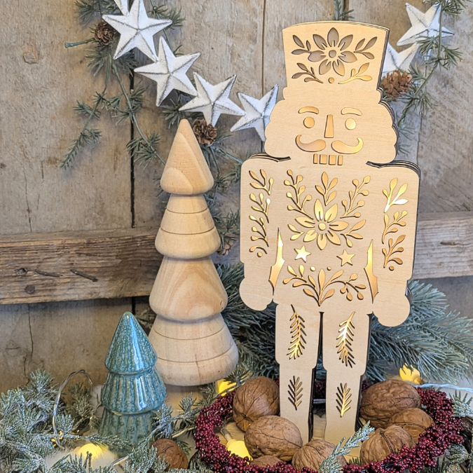 SVG Laser Datei Nussknacker Lichtnussknacker für Transparentpapier Lichterkette Lichtdatei Leuchtdatei Laserdatei SVG Datei Russisch skandi – Bild 11