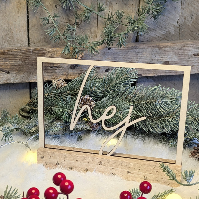 SVG Laser Datei Winter Weihnachten Skandi Scandi Rahmen für Klötzchen Klötzchenrahmen Skandinavian living Scandihome Reh Hej God Jul – Bild 28