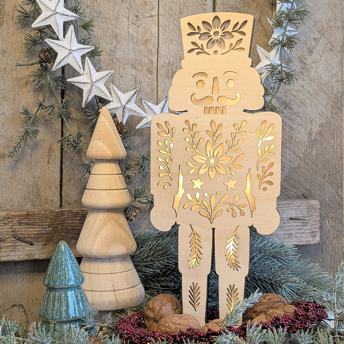 SVG Laser Datei Nussknacker Lichtnussknacker für Transparentpapier Lichterkette Lichtdatei Leuchtdatei Laserdatei SVG Datei Russisch skandi – Bild 12