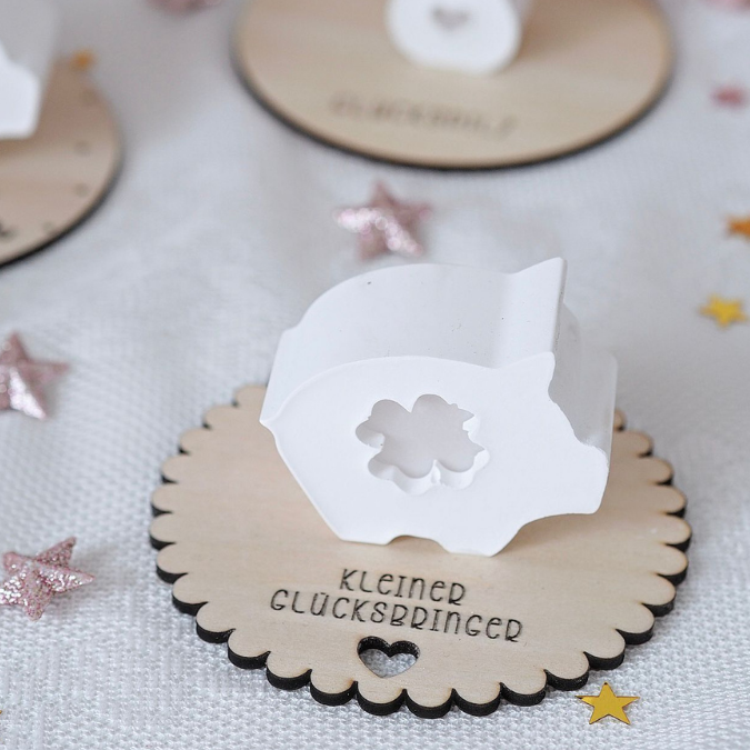 SVG Laserdatei Geschenkscheiben Glück Silvester Kleeblatt für Gießteile Kleinigkeiten Neujahr Jahreswechsel Mitbringsel Geschenkidee Datei – Bild 4