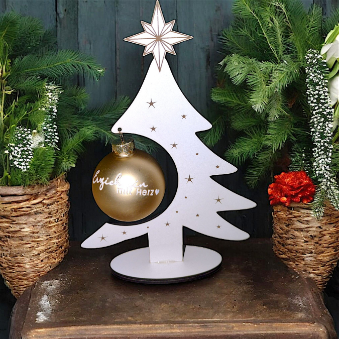 SVG Datei 3mm und 4mm Kugelbaum Laserdatei für Christbaumkugeln Weihnachten Nikolaus Christkind Geschenkidee Weihnachtsdeko Weihnachtsbaum – Bild 4