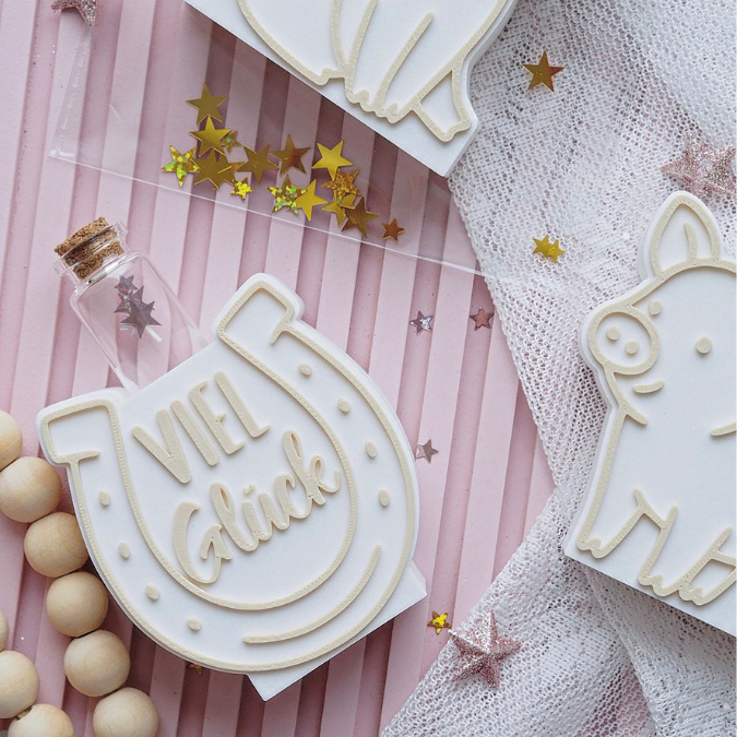 STL 3D Druck Datei Glücks Motive für Reagenzglas Blumen Kerzen oder Geld Glücksbringer Geschenkidee Glücksschwein Hufeisen Silvester Deko – Bild 12