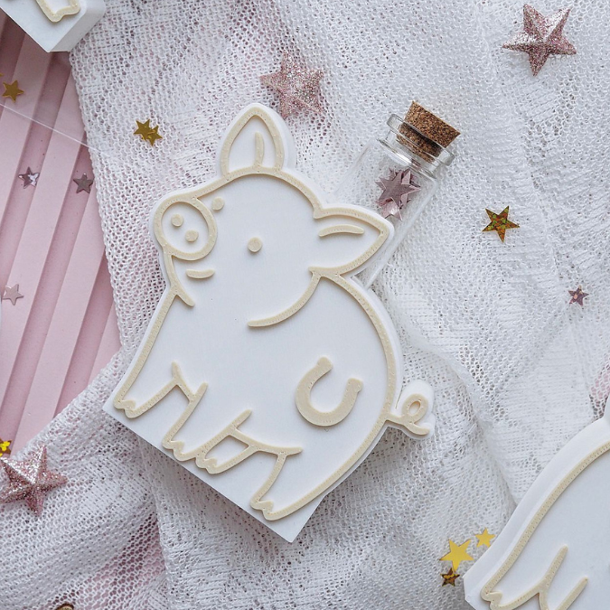 STL 3D Druck Datei Glücks Motive für Reagenzglas Blumen Kerzen oder Geld Glücksbringer Geschenkidee Glücksschwein Hufeisen Silvester Deko – Bild 6