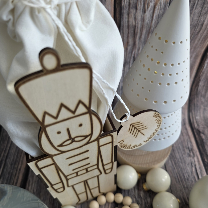 3mm 4mm SVG Laserdatei Weihnachts Geschenkbox Nussknacker Box für Flaschen oder Süßigkeiten Kiste inkl Geschenkanhänger Geschenkidee Weihnachten Winter – Bild 6