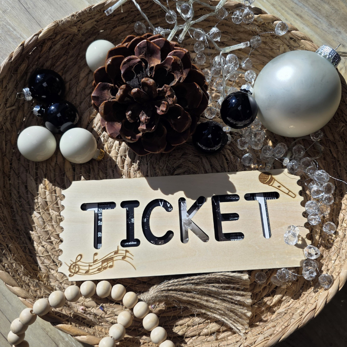 SVG Laser Datei Verpackung für Konzerttickets Tickets Konzertkarten Musik Festival Geschenkidee Weihnachtsgeschenk personalisierbar Konzert – Bild 15