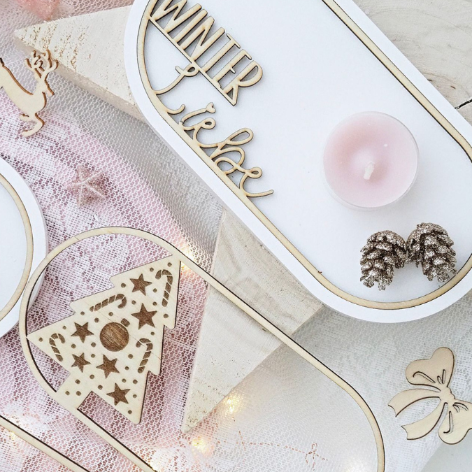 SVG Laserdatei 6 Designs Einleger ovales Dekotablett Dekoteller Weihnachten Geschenkidee Raysin Keraflott Winter SVG Datei – Bild 8