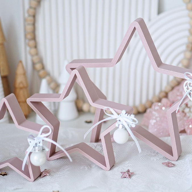 STL 3D Druck Datei 3er Set Sterne Stern in verschiedenen Größen Deko Weihnachtsdeko 3D-Datei 3D-Druck Vorlage Weihnachten Winter Advent