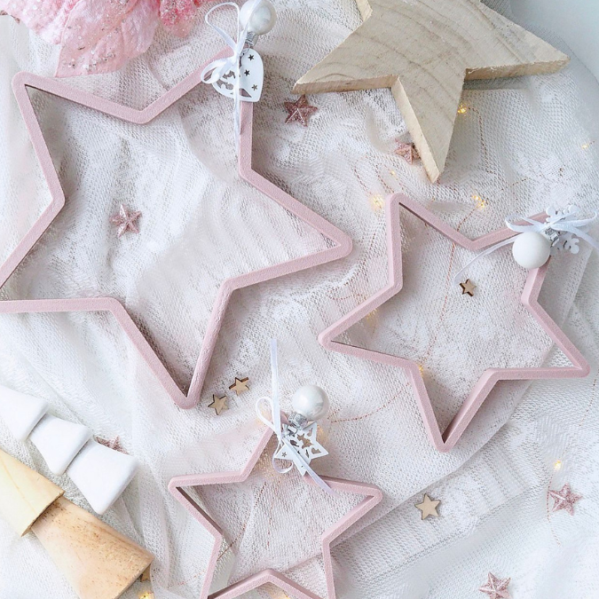 STL 3D Druck Datei 3er Set Sterne Stern in verschiedenen Größen Deko Weihnachtsdeko 3D-Datei 3D-Druck Vorlage Weihnachten Winter Advent – Bild 8