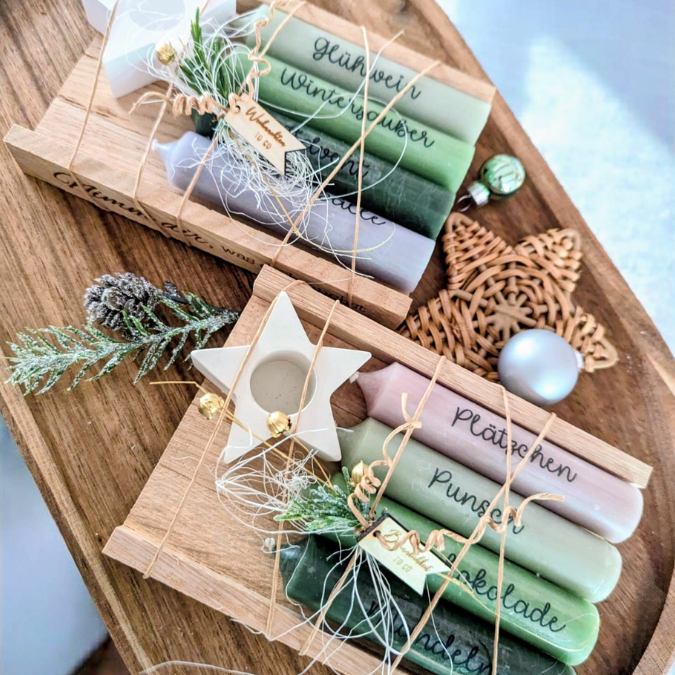 Nimm dir was du brauchst WINTER PDF Kerzen Tattoo Vorlage A4 Kerzentattoos zum selber drucken Kerzensticker Digitale Datei Herbstmomente – Bild 2