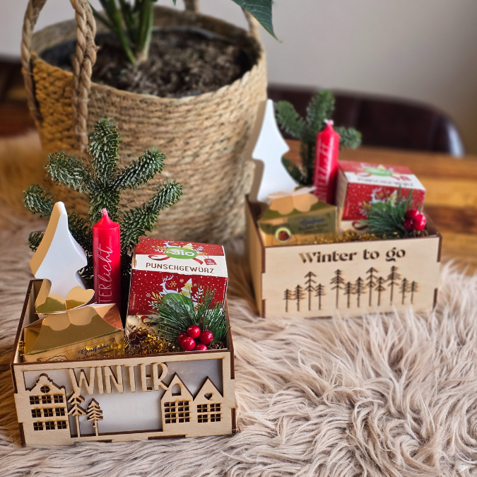 3mm Geschenkbox für Kleinigkeiten Weihnachten Weihnachtsbox Geschenkkiste SVG Laser Datei Weihnachtsmarkt to go Geschenkidee Lichtbox – Bild 4