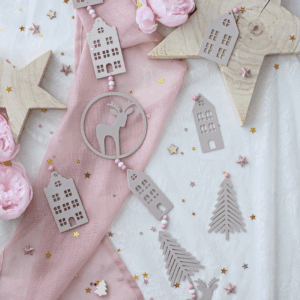 STL 3D Druck Datei Anhänger Skandi Dala Häuser Winter Sonnenfänger Geschenkanhänger Deko Winterdeko 3D-Datei 3D-Druck Vorlage Weihnachten