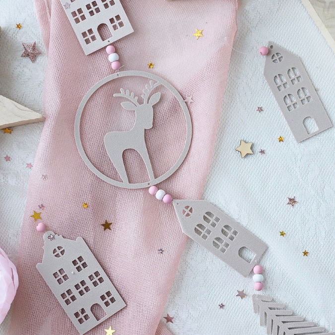 STL 3D Druck Datei Anhänger Skandi Dala Häuser Winter Sonnenfänger Geschenkanhänger Deko Winterdeko 3D-Datei 3D-Druck Vorlage Weihnachten – Bild 8