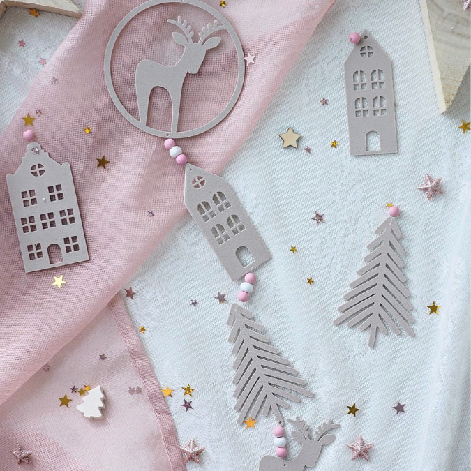 STL 3D Druck Datei Anhänger Skandi Dala Häuser Winter Sonnenfänger Geschenkanhänger Deko Winterdeko 3D-Datei 3D-Druck Vorlage Weihnachten – Bild 9