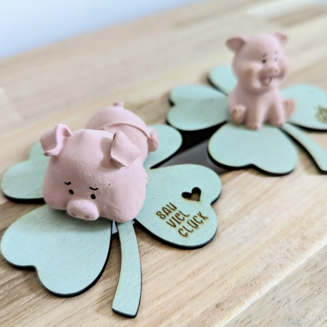 SVG Laserdatei Geschenkscheiben Glück Silvester Kleeblatt für Gießteile Kleinigkeiten Neujahr Jahreswechsel Mitbringsel Geschenkidee Datei – Bild 11