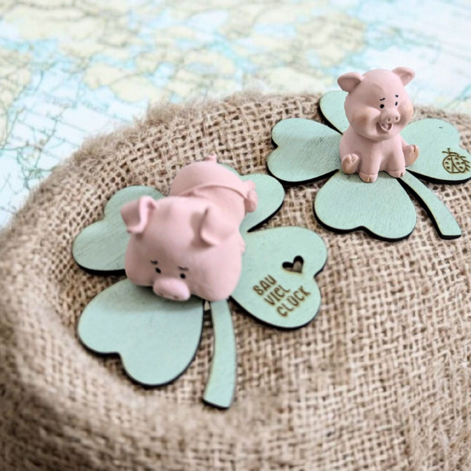 SVG Laserdatei Geschenkscheiben Glück Silvester Kleeblatt für Gießteile Kleinigkeiten Neujahr Jahreswechsel Mitbringsel Geschenkidee Datei – Bild 12