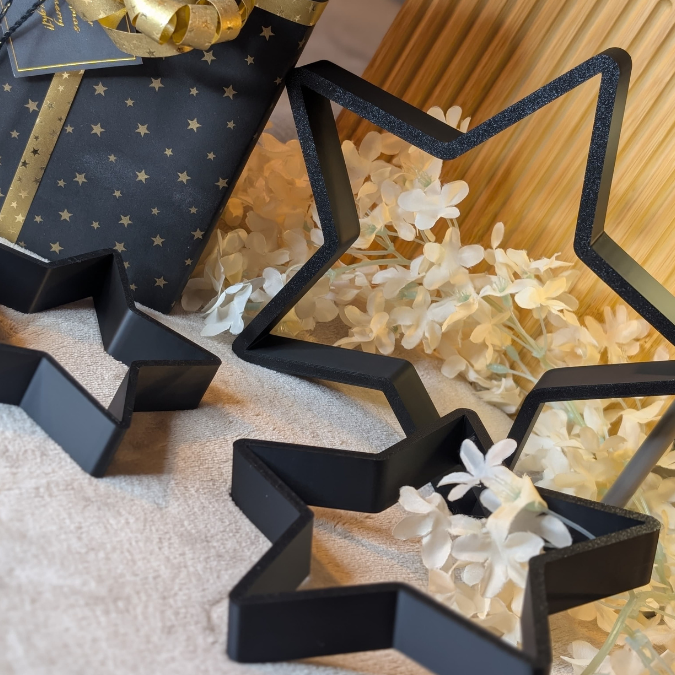 STL 3D Druck Datei 3er Set Sterne Stern in verschiedenen Größen Deko Weihnachtsdeko 3D-Datei 3D-Druck Vorlage Weihnachten Winter Advent – Bild 3