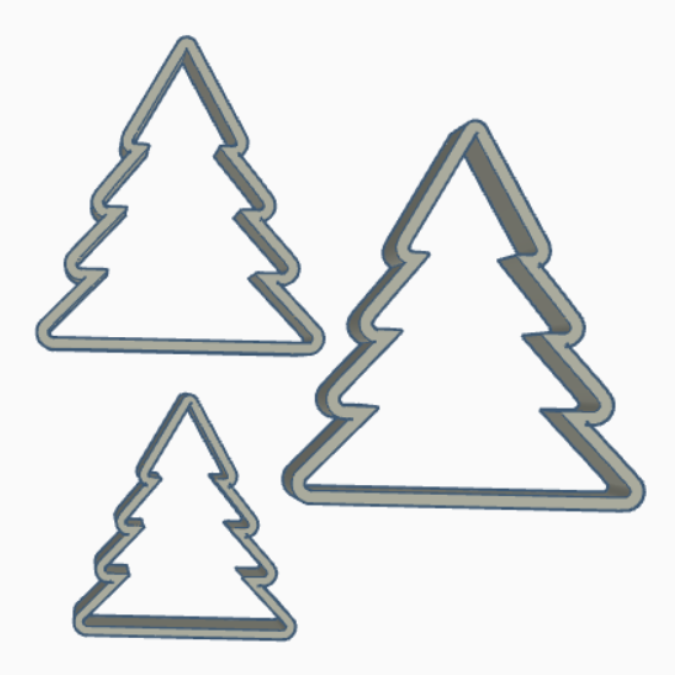 STL 3D Druck Datei 3er Set Tannenbaum in verschiedenen Größen Deko Weihnachtsdeko 3D-Datei 3D-Druck Vorlage Weihnachten Winter Advent – Bild 4