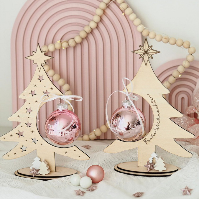 SVG Datei 3mm und 4mm Kugelbaum Laserdatei für Christbaumkugeln Weihnachten Nikolaus Christkind Geschenkidee Weihnachtsdeko Weihnachtsbaum – Bild 19