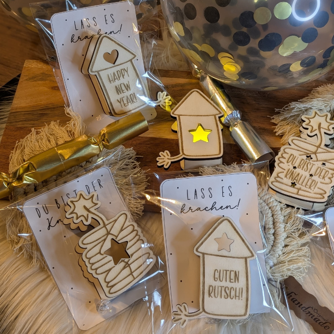 SVG Laserdatei 6 Designs Mini Silvesterknaller Kracher Leuchtknaller Lichtdatei für Ballonlicht Silvester Neujahr Jahreswechsel SVG Datei – Bild 21