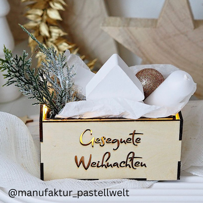 3mm Geschenkbox für Kleinigkeiten Weihnachten Weihnachtsbox Geschenkkiste SVG Laser Datei Weihnachtsmarkt to go Geschenkidee Lichtbox – Bild 7