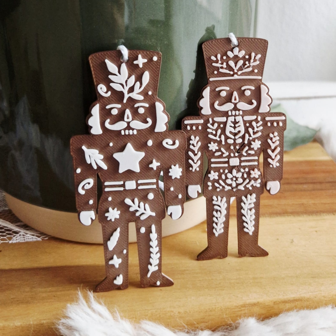 STL 3D Druck Datei 8 Designs Anhänger Dalapferd, Nussknacker, Lebkuchenmann Geschenkanhänger Baumanhänger Skandi 3D-Datei 3D-Druck Vorlage – Bild 12