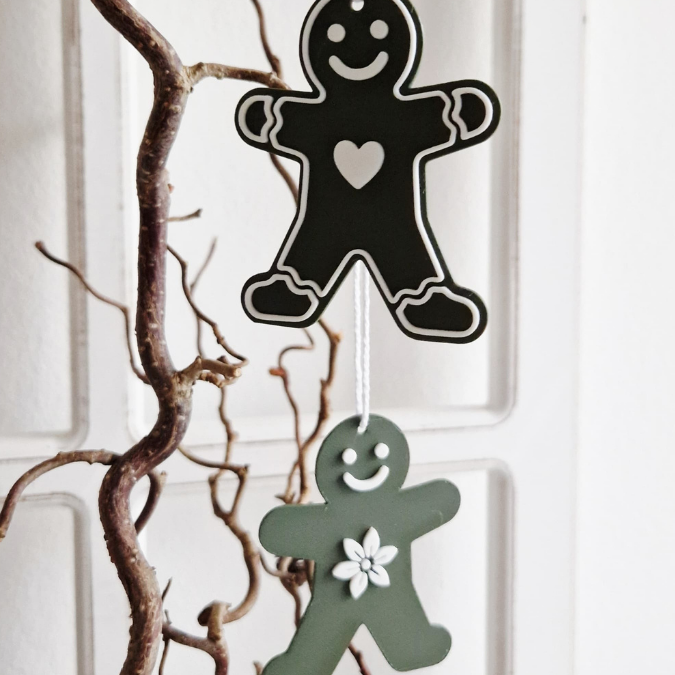 STL 3D Druck Datei 8 Designs Anhänger Dalapferd, Nussknacker, Lebkuchenmann Geschenkanhänger Baumanhänger Skandi 3D-Datei 3D-Druck Vorlage – Bild 5