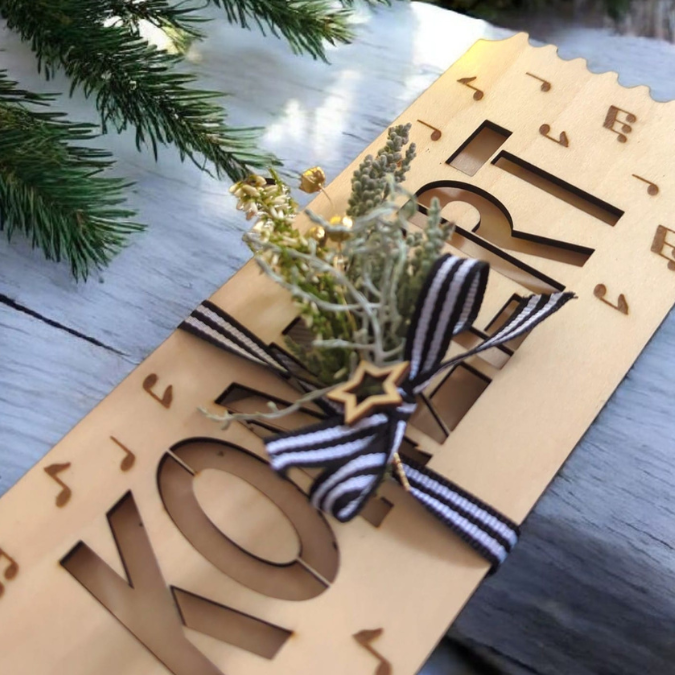 SVG Laser Datei Verpackung für Konzerttickets Tickets Konzertkarten Musik Festival Geschenkidee Weihnachtsgeschenk personalisierbar Konzert – Bild 4