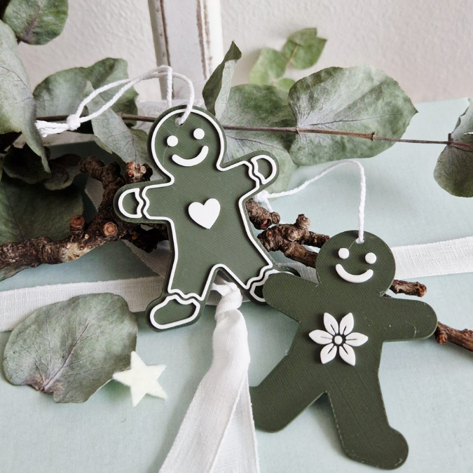 STL 3D Druck Datei 8 Designs Anhänger Dalapferd, Nussknacker, Lebkuchenmann Geschenkanhänger Baumanhänger Skandi 3D-Datei 3D-Druck Vorlage – Bild 9