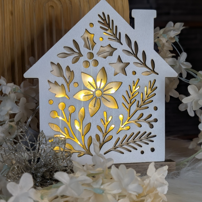 SVG Laser Winter Datei Lichthaus Haus für Transparentpapier Leuchthaus Lichterkette Lichtdatei Leuchtdatei Laserdatei SVG Datei Weihnachten – Bild 27