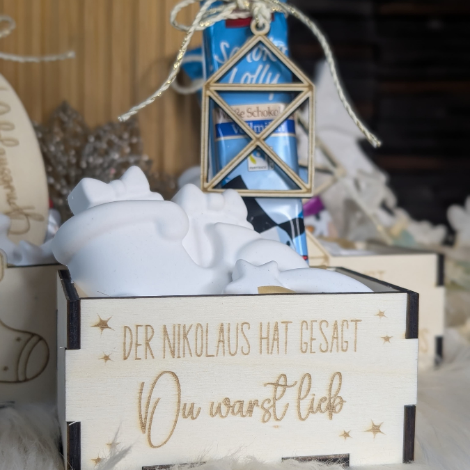 3mm und 4mm Nikolausbox Geschenkbox für Kleinigkeiten Nikolaus Nikolaustag Nikolausgeschenk SVG Laser Datei Weihnachten Geschenkidee – Bild 3