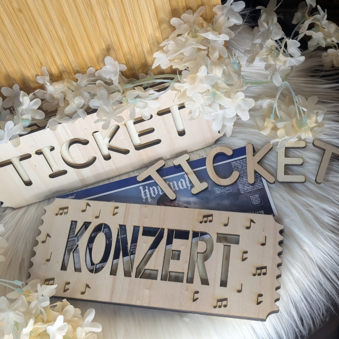 SVG Laser Datei Verpackung für Konzerttickets Tickets Konzertkarten Musik Festival Geschenkidee Weihnachtsgeschenk personalisierbar Konzert – Bild 21