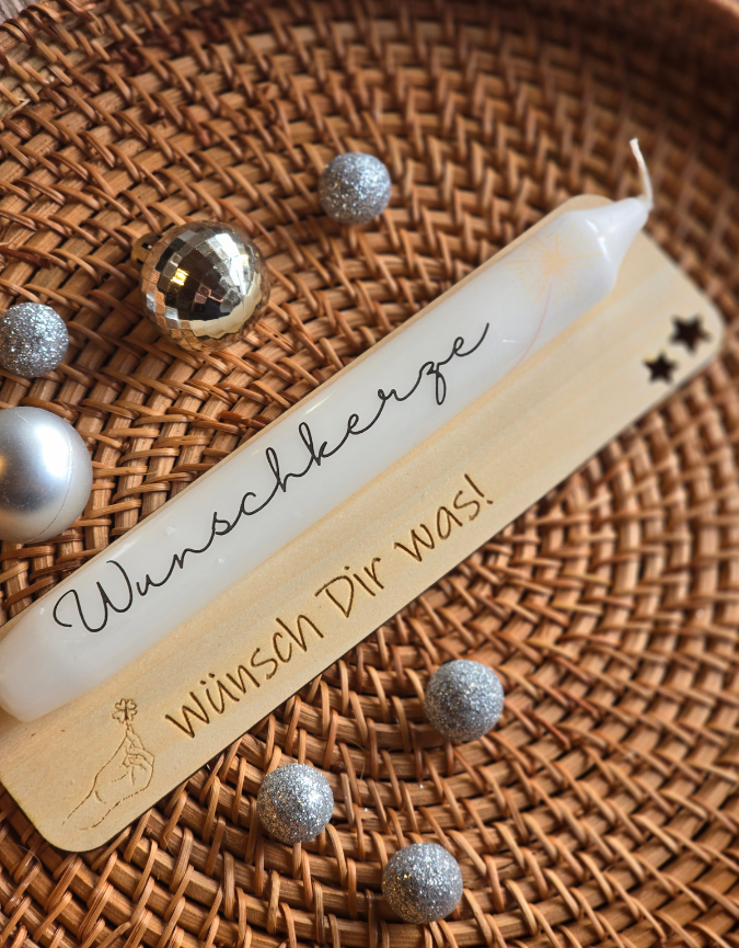 SVG Laserdatei Halter für Kerzen Silvesterkerzen Silvester Neujahr Jahreswechsel Kerzen Happy New Year personalisierbar 4 Designs SVG Datei – Bild 4