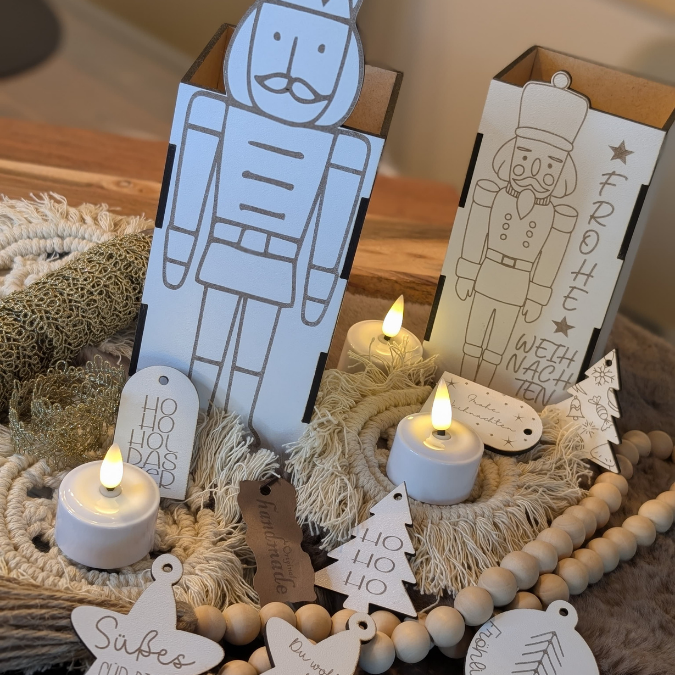 3mm 4mm SVG Laserdatei Weihnachts Geschenkbox Nussknacker Box für Flaschen oder Süßigkeiten Kiste inkl Geschenkanhänger Geschenkidee Weihnachten Winter – Bild 21