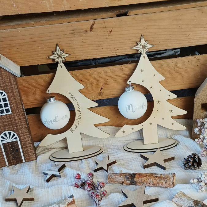 SVG Datei 3mm und 4mm Kugelbaum Laserdatei für Christbaumkugeln Weihnachten Nikolaus Christkind Geschenkidee Weihnachtsdeko Weihnachtsbaum – Bild 13