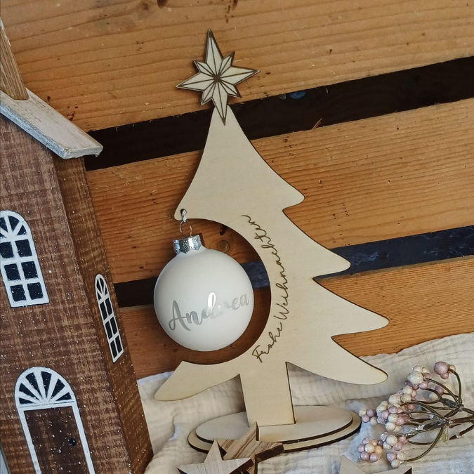 SVG Datei 3mm und 4mm Kugelbaum Laserdatei für Christbaumkugeln Weihnachten Nikolaus Christkind Geschenkidee Weihnachtsdeko Weihnachtsbaum – Bild 16